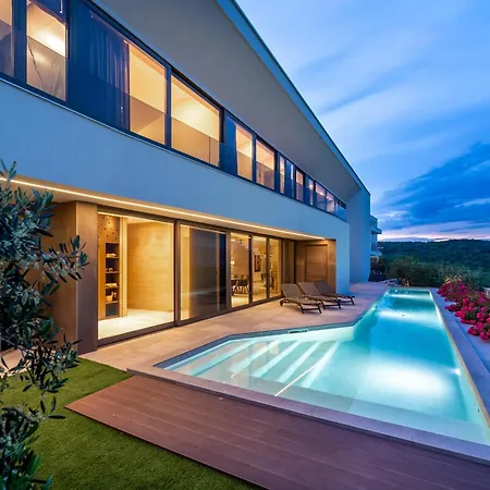 Panoramica With Heated Pool And Sauna Villa Vrbnik