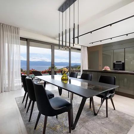 Panoramica With Heated Pool And Sauna Villa Vrbnik